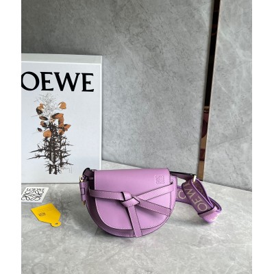 Loewe Gate Dual Mini Bag in Guimauve Calfskin