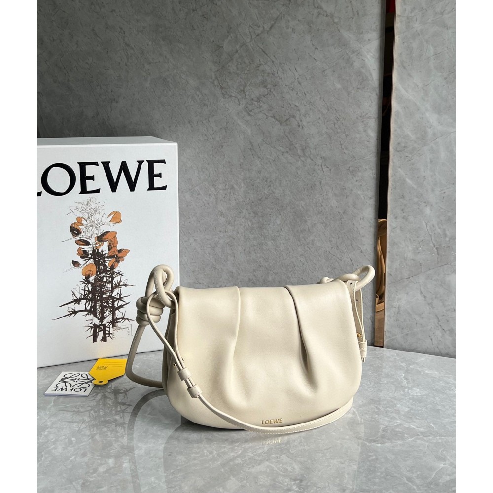 Loewe Paseo Satchel Bag in Angora Nappa Leather