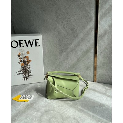 Loewe Puzzle Mini Bag in Light Pear Calfskin