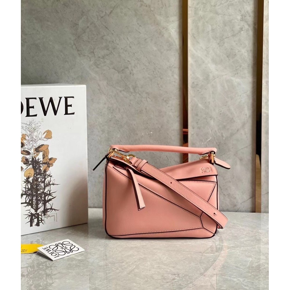 Loewe Puzzle Small Bag In Blossom Classic Calfskin